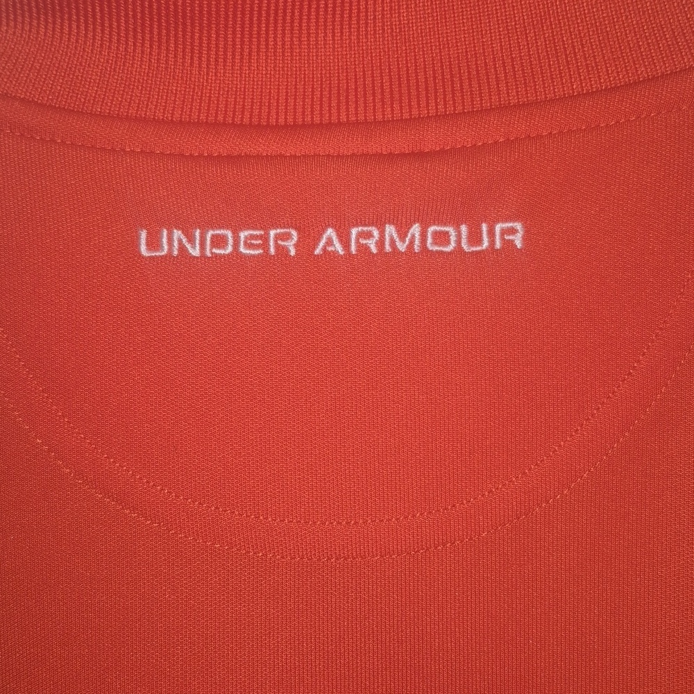 Auburn Golf Polo Men's Medium Under armour Loose Orange Medium - Picture 8 of 8